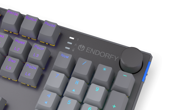 Endorfy механична клавиатура Thock Wireless V2 Full Size, PBT, Endorfy Yellow switch, US Layout 