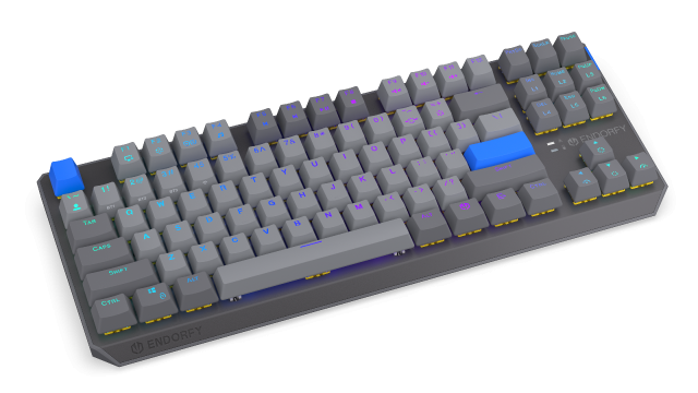Endorfy механична клавиатура Thock Wireless V2 TKL, PBT, Endorfy Yellow switch, US Layout 