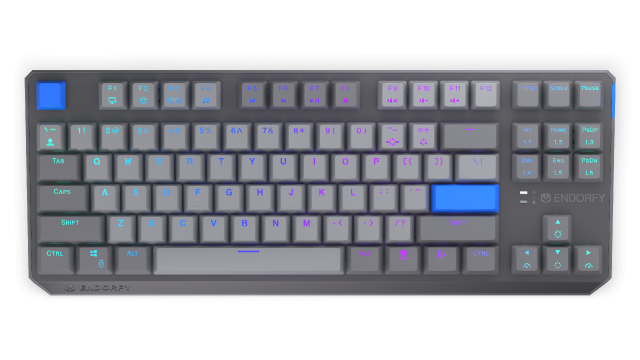 Endorfy механична клавиатура Thock Wireless V2 TKL, PBT, Endorfy Yellow switch, US Layout 