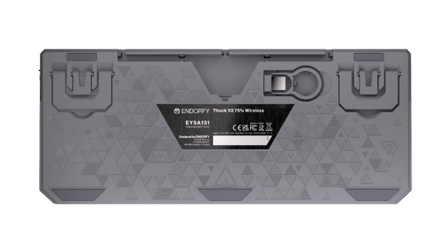 Endorfy механична клавиатура Thock Wireless V2 75%, PBT, Endorfy Yellow switch, US Layout 