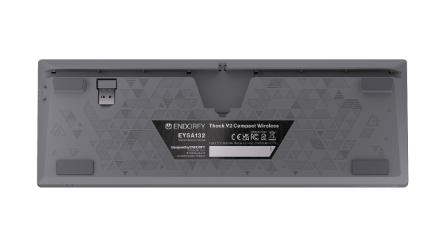 Endorfy механична клавиатура Thock Wireless V2 Compact, PBT, Endorfy Yellow, US Layout 