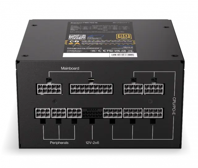 Power Supply Endorfy Supremo FM6 750W 80+ Gold, PCIe 5.1 - Fully Modular 