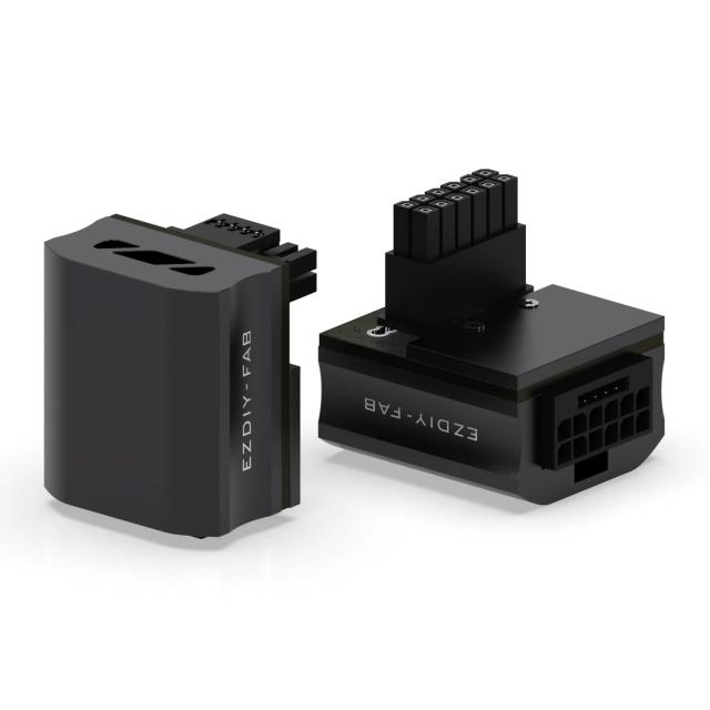 EZDIY-FAB 12VHPWR 600W GPU Power Adapter - RVS 90° Black 