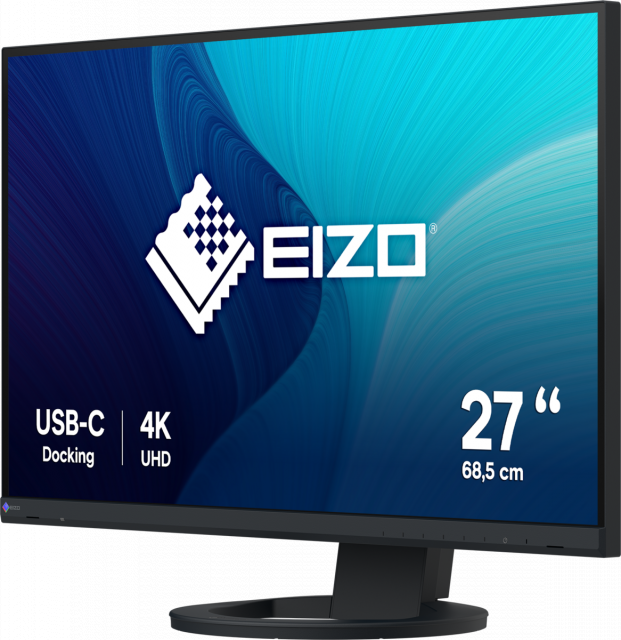 Монитор EIZO ColorEdge EV2740S-BK, 27'', 3140x2160, IPS, USB-C, DP, HDMI, 4xUSB-A, Черен 