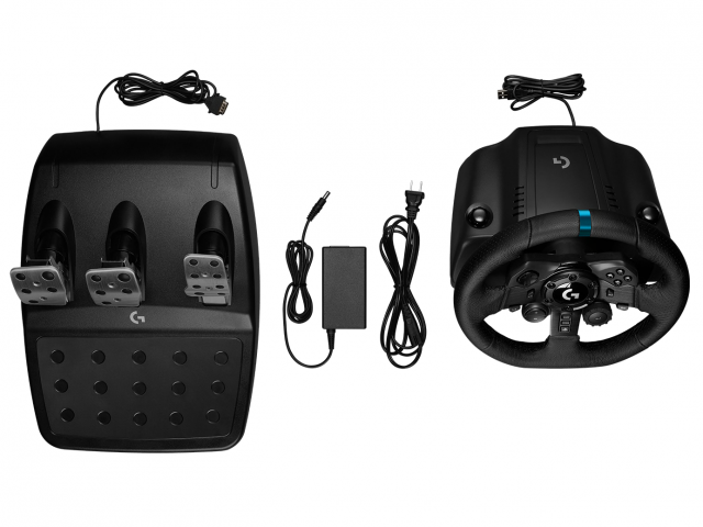 Волан LOGITECH G923 + LOGITECH скоростен лост за PS4/PS5/PC 