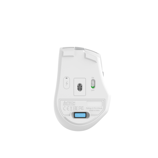 Wireless silent mouse A4tech FG35CS Plus White Fstyler, 2.4Ghz, white, USB-C 