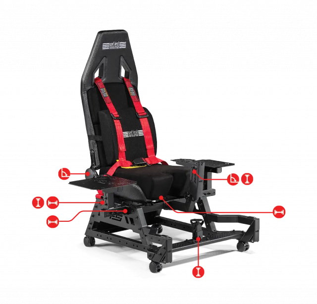 Седалка за Авио симулатор Next Level Racing Flight Seat Pro 