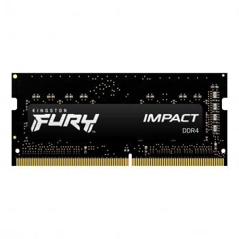 Memory Kingston Fury Impact 16GB(2x8GB) SODIMM DDR4 3200MHz CL20 16Gbit - KF432S20IBK2/16