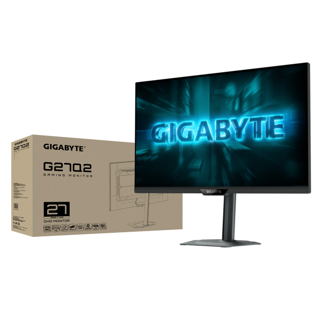 Gaming Monitor Gigabyte G27Q2 - 27" inch SS IPS QHD(2560x1440) 210Hz,  0.5ms, HDR10 