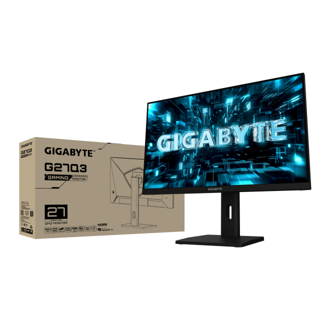 Gaming monitor GIGABYTE G27Q3 - 27" SS IPS, QHD(2560 x 1440), 320Hz, 1ms, FreeSync Premium 