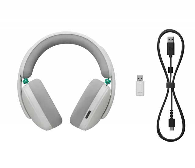 Gaming Earphone Logitech G335 Lightspeed Wireless, Microphone, White 