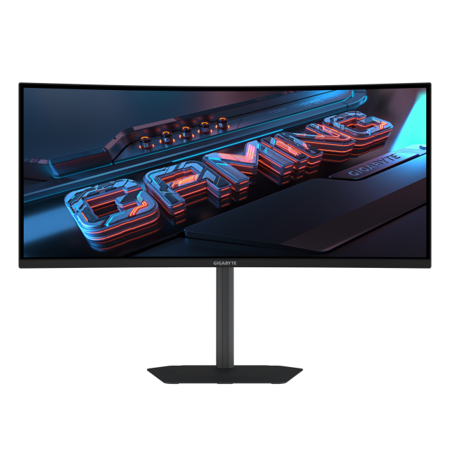 Геймърски Монитор Gigabyte G34WQCP - 34" SS VA WQHD 3440x1440, Curved 1500R, 180Hz, 1ms, HDR Ready 