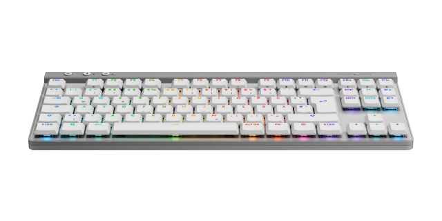 Безжична геймърска клавиатура Logitech G515 Lightspeed TKL White 