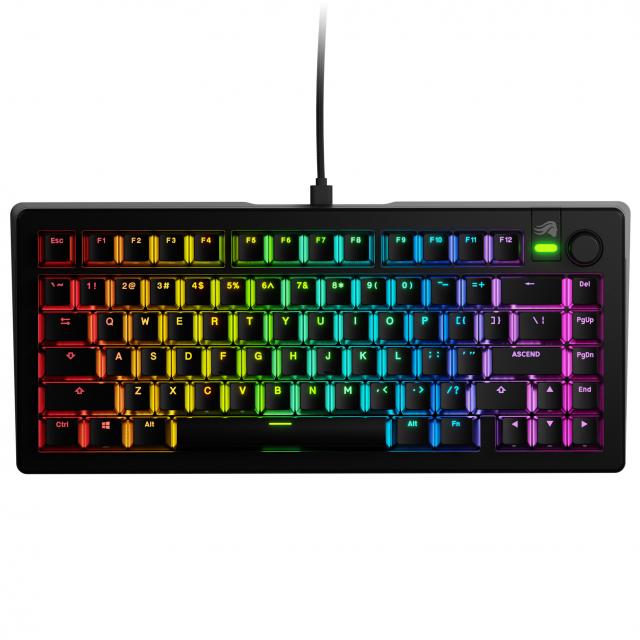 Геймърска механична клавиатура Glorious GMMK 3 75% Black - Fox Linear Switches 