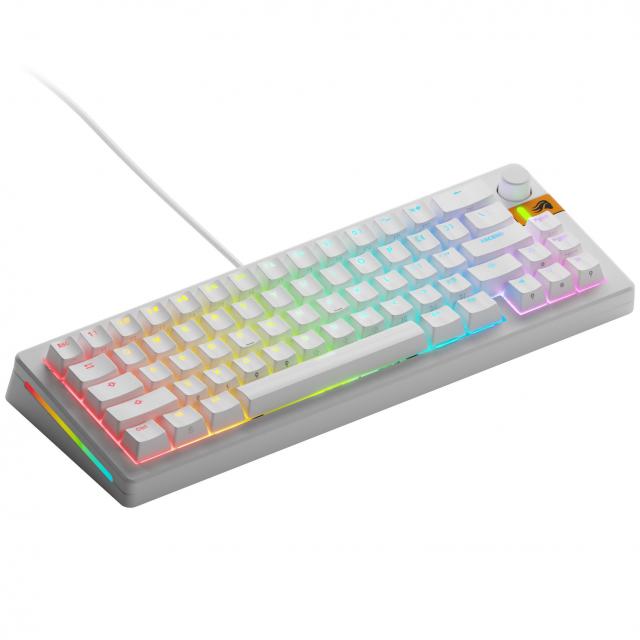 Gaming Mechanical keyboard Glorious GMMK 3 HE 65% White - Fox HE Switches 