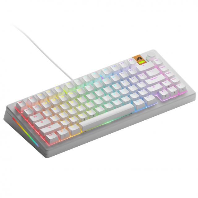 Gaming Mechanical keyboard Glorious GMMK 3 HE 75% White - Fox HE Switches 