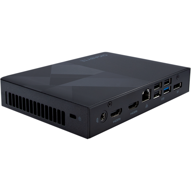 Desktop PC Gigabyte Brix Intel Processor N200, 1 x SO-DIMM DDR4, 1 x M.2 SSD + WiFi 6 