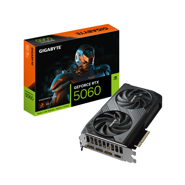 Graphic card GIGABYTE RTX 5060 WINDFORCE OC 8GB GDDR7 