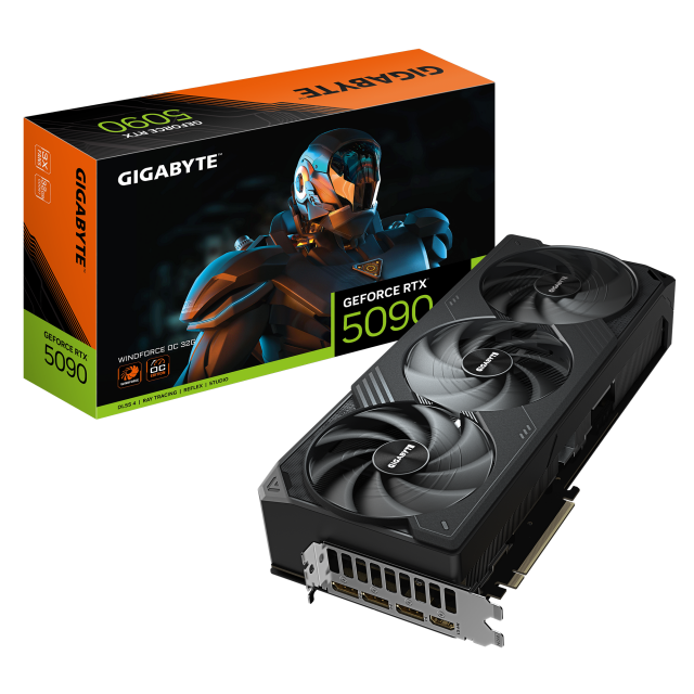 Graphic card GIGABYTE RTX 5090 WINDFORCE OC 32GB GDDR7 