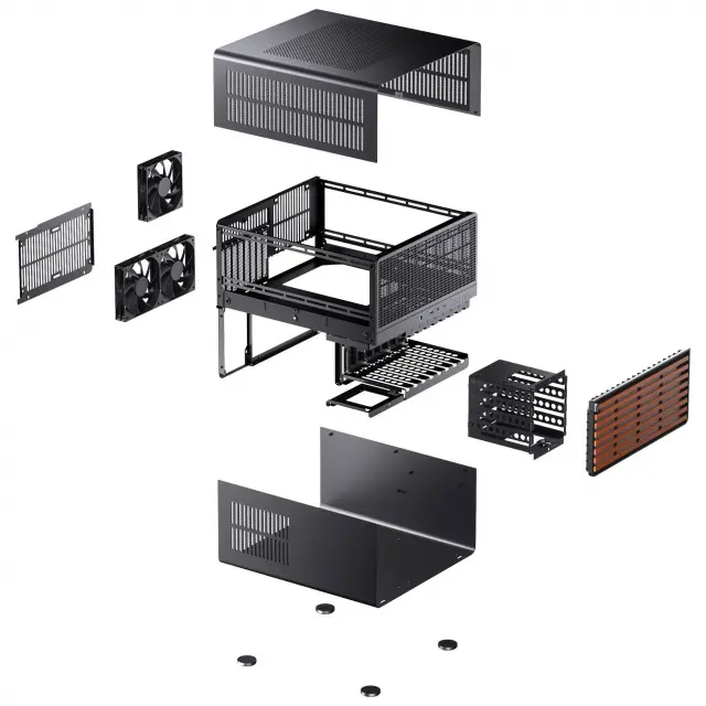 Case Jonsbo N4 NAS E-ATX - Black 