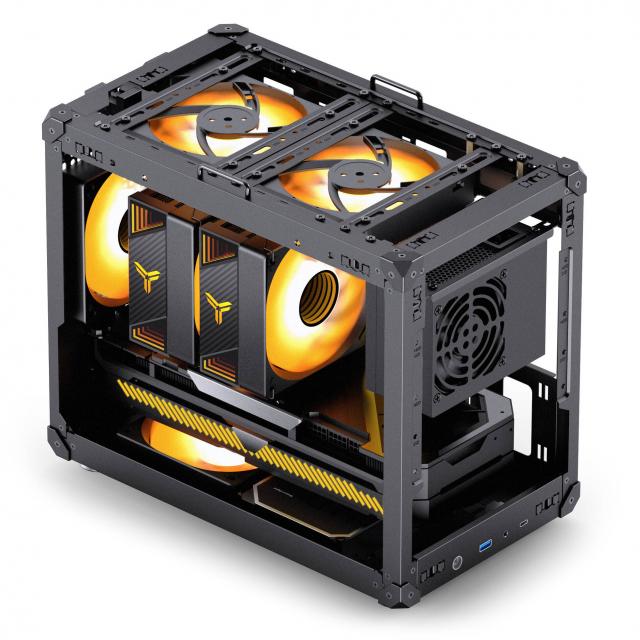 Кутия Jonsbo C6 MAX Micro-ATX - Black 