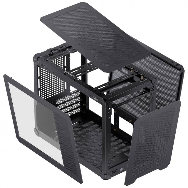 Кутия Jonsbo C6 MAX Micro-ATX - Black 