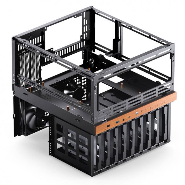 Кутия Jonsbo N6 NAS Micro-ATX - Black 