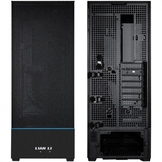 Case Lian-Li SUP01X Mid-Tower, Tempered Glass, Black 