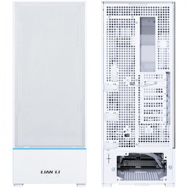 Кутия Lian-Li SUP01W Mid-Tower, Tempered Glass, Бяло 