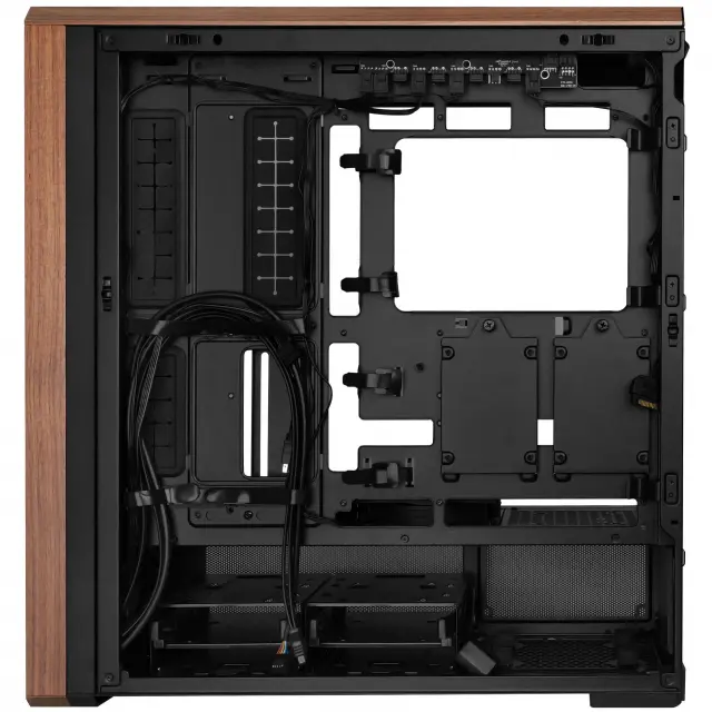 Кутия Lian-Li LANCOOL 217 Mid-Tower, Tempered Glass, Wood-Black 