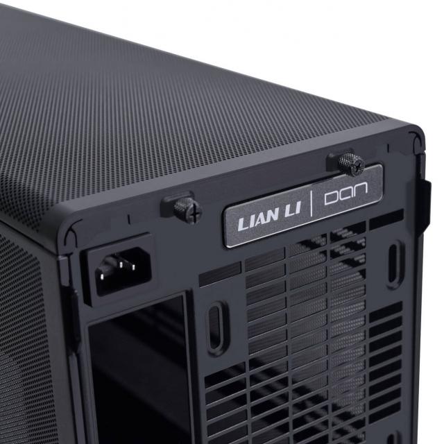 Кутия Lian Li DAN A3-mATX Wood Edition Black, Tempered Glass, Micro Tower 