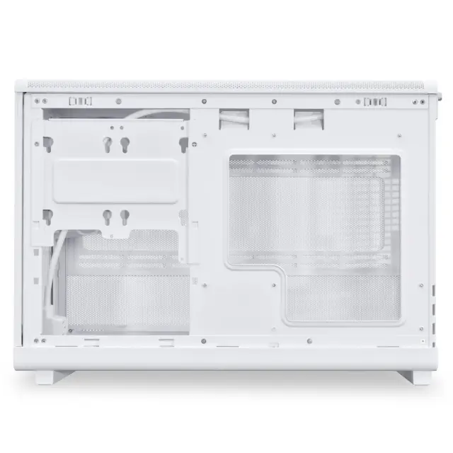 Кутия Lian Li DAN A3-mATX Wood Edition White, Tempered Glass, Micro Tower 