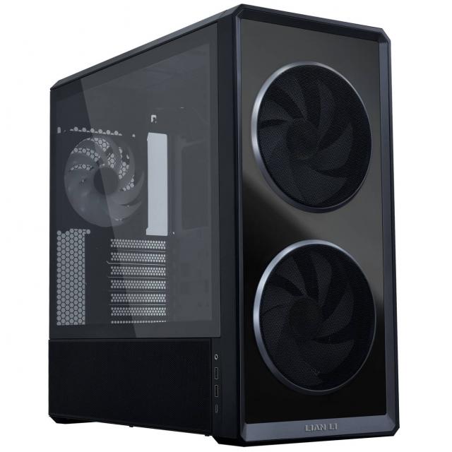 Кутия Lian Li LANCOOL 217 INF RGB Mid-Tower, Tempered Glass - Black 