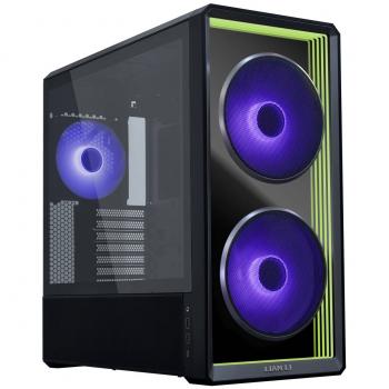 Кутия Lian Li LANCOOL 217 INF RGB Mid-Tower, Tempered Glass - Black