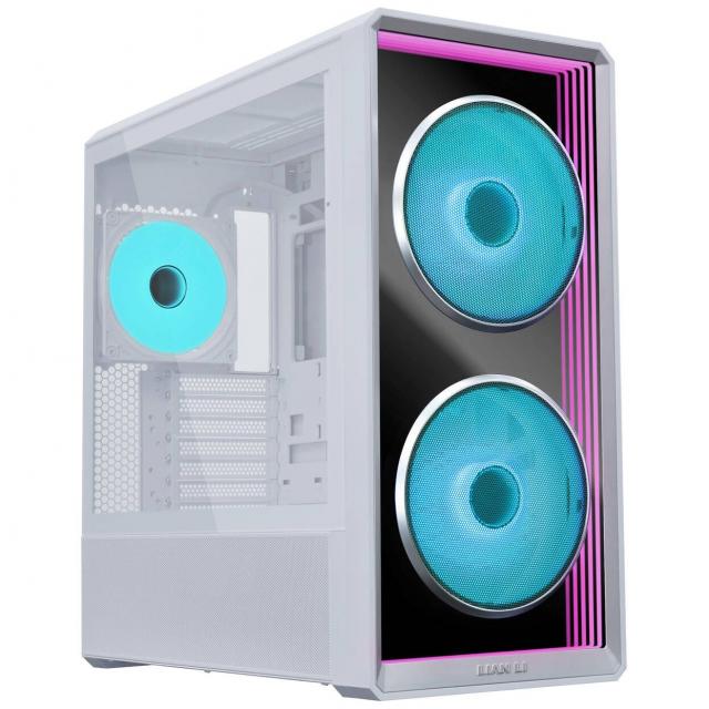 Кутия Lian Li LANCOOL 217 INF RGB Mid-Tower, Tempered Glass - White 