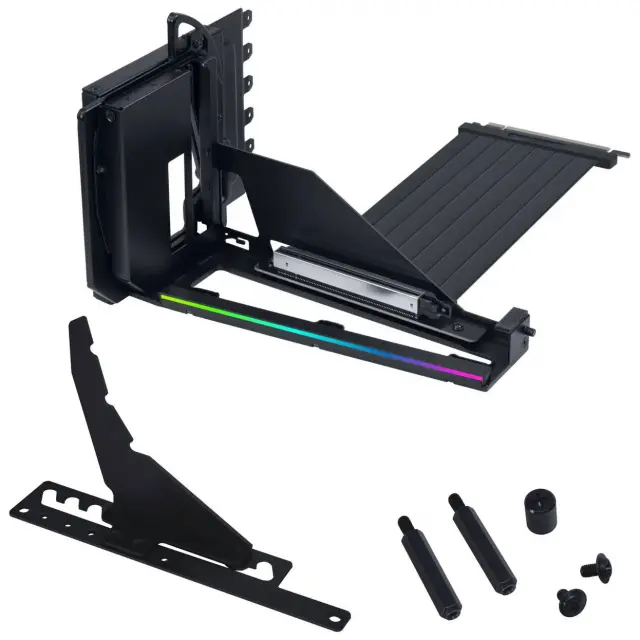 Lian Li Vertical GPU Mounting Kit VG4-5-V4 with PCIe 5.0 Riser Cable - Black 