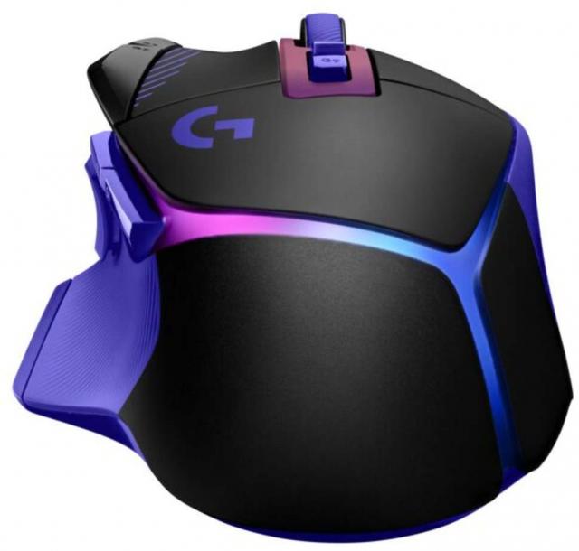 Геймърска безжична мишка Logitech G502 X Plus Lightsync RGB - Dark Lilac 