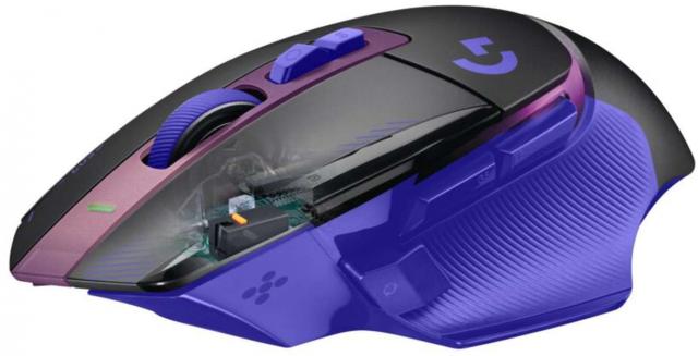 Геймърска безжична мишка Logitech G502 X Plus Lightsync RGB - Dark Lilac 