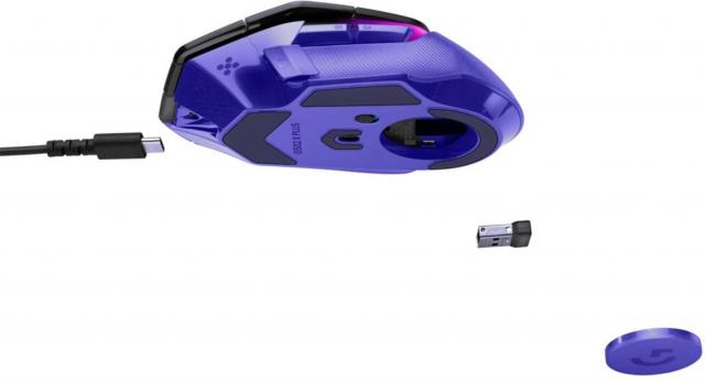 Геймърска безжична мишка Logitech G502 X Plus Lightsync RGB - Dark Lilac 
