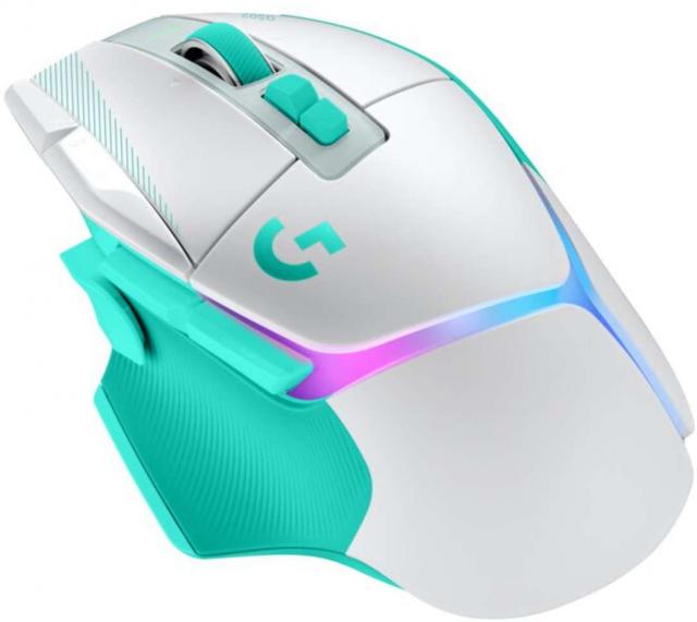 Геймърска безжична мишка Logitech G502 X Plus Lightsync RGB - Mint 