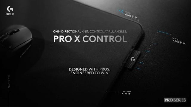 Gaming pad Logitech Pro X Control 400x460 mm - Black 