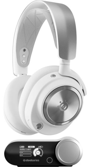 Геймърски слушалки SteelSeries Arctis Nova Pro Wireless White 