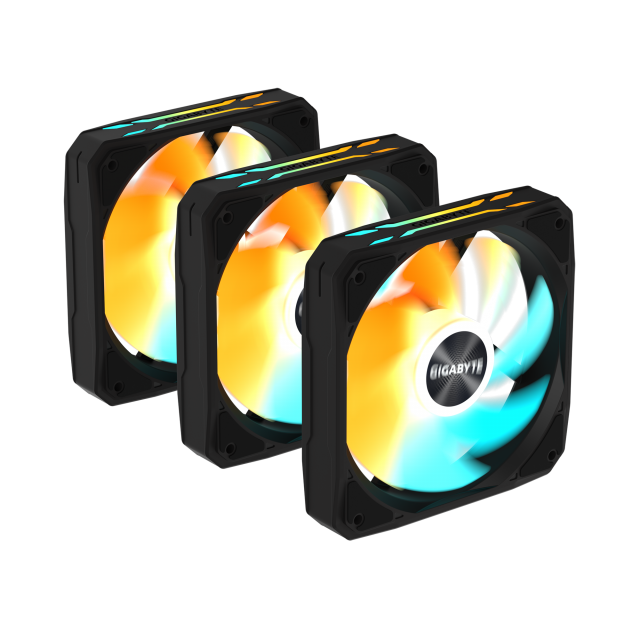 Triple Fans GIGABYTE AORUS EZ CHAIN 120, 3-Pack ARGB 