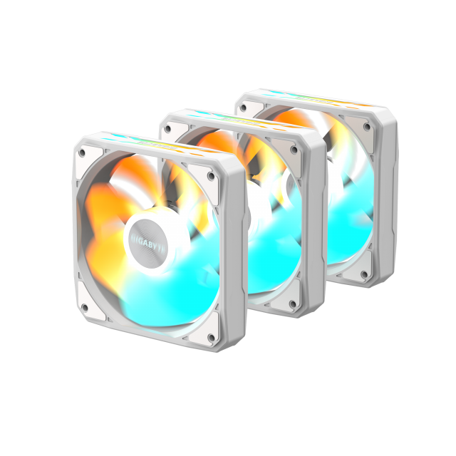 3-pack Fans GIGABYTE AORUS EZ CHAIN RVS FAN 120 ICE - 120x120x25mm ARGB 