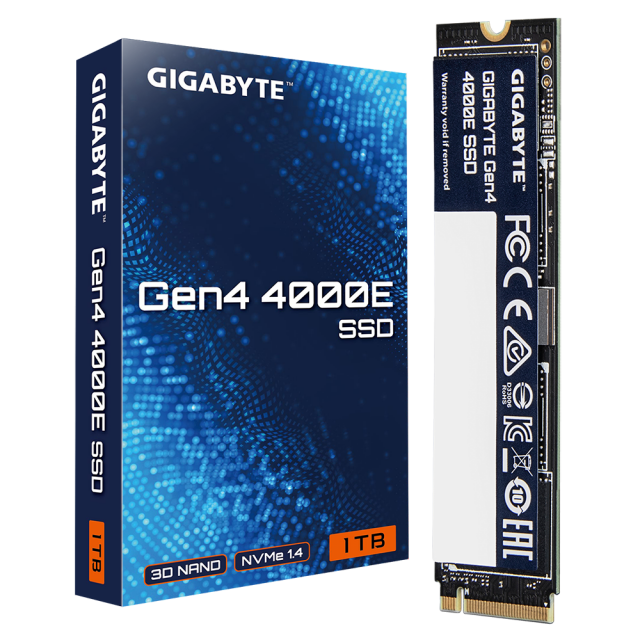 SSD Gigabyte 4000E 1TB, NVMe, PCIe 4.0 Gen4 