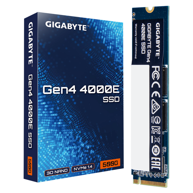 SSD Gigabyte 4000E 500GB, NVMe, PCIe 4.0 Gen4 