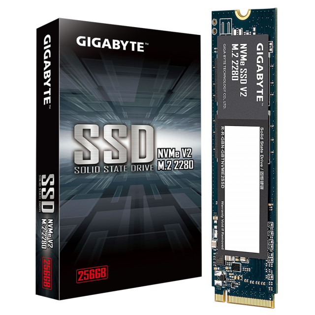 SSD GIGABYTE NVMe V2 256GB, PCIe 3.0 