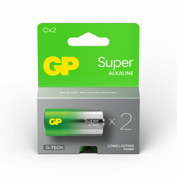 GP Alkaline battery SUPER LR-14 /2 pcs./ 1.5V GP