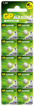 Бутонна алкална батерия GP BATTERIES GP192, LR-41, 1.55V, AG3