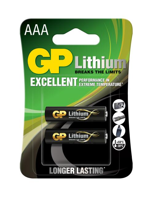 Lithium Battery CR03 AAA 1,5V 2 pcs. in blister GP 